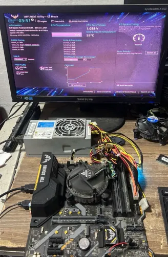Placa mãe Tuf Gamer 1151 + Processador e memória ram
