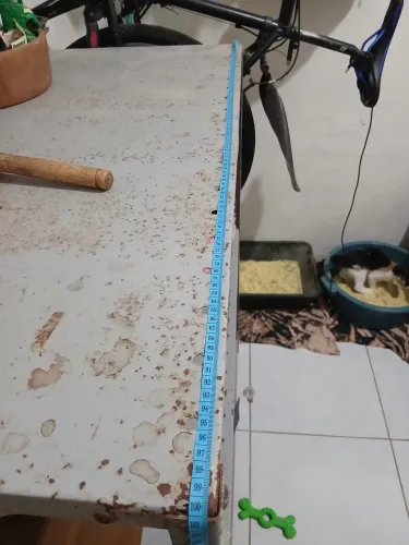 Estante de ferro galvanizada, de três pratilheiras 