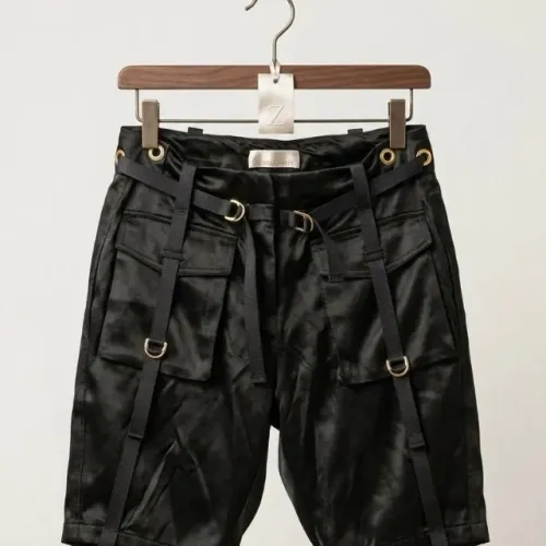 short zezé duarte couro preto 38
