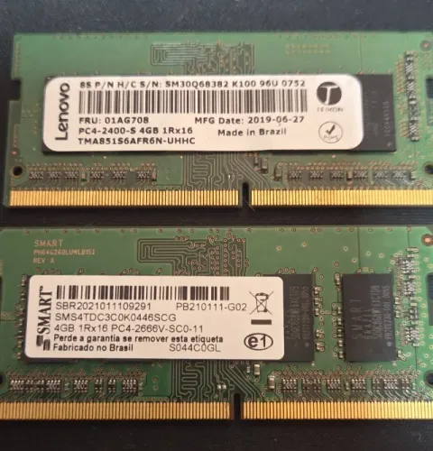 Memoria ddr4 4gb notebook