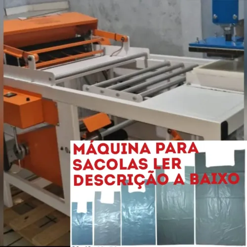 MÁQUINA AUTOMATICA PARA BOLSAS PLÁSTICAS, SACOS DE LIXO,SACOS LÁCTEOS E DE GRÃOS E AFINS