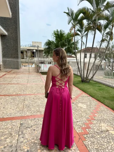 Vestido de festa pink 