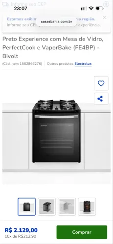 Vendo fogão de EMBUTIR Electrolux