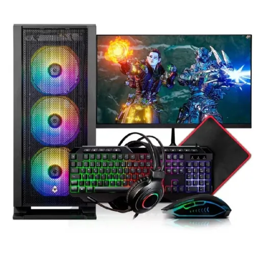 Computador gamer configuração ryzen 5 4600g 16ram 428gb, 1 ano de uso roda todos os jogos