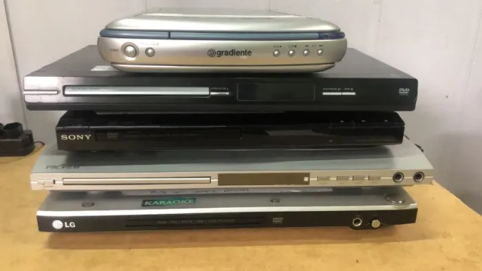 Lote 5 Aparelhos de DVD CD