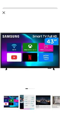 Tv Samsung 43 polegadas Nova 