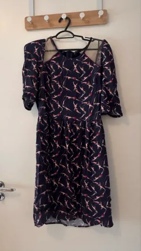 Vestido antix tamanho m curto estampado