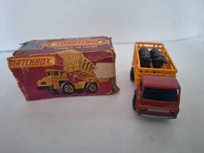 Carrinho Matchbox Antigo Cattle Truck