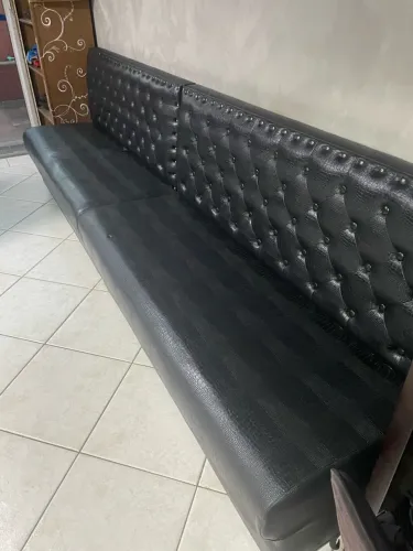 Sofá retrô barbearia