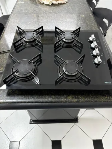 Fogão Cooktop a Gás Philco 4 Bocas Preto Cook Chef Bivolt - Em Perfeito Estado
