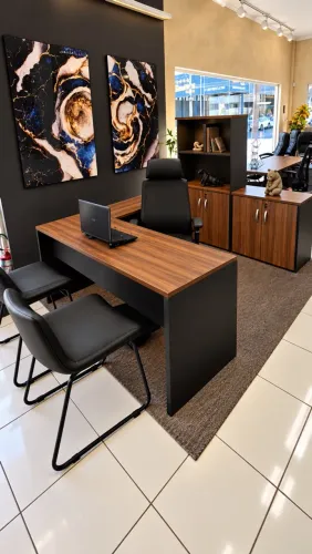MESA E ARMARIOS  PARA ESCRITORIO LOJA IKONOFFICE 
