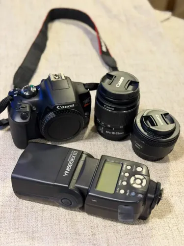 Canon EOS Rebel T6 + 2 Lentes + Flash Yongnuo ? Kit Completo