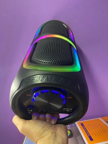 Caixa de Som Alto-Falante Multimídia Bluetooth Led RGB - MD-30280 iNova an6