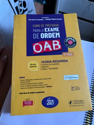 Doação de livros Como se preparar para o exame da Ordem 2021