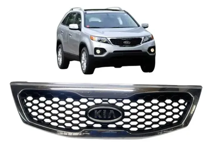 Grade Superior Kia Sorento 2010 A 2014 Original Preto Brilhante