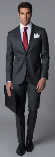terno brooksfield original linha brooksgold cor chumbo tamanho 56