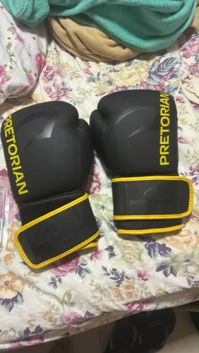 luva de boxe/muay thai pretorian 12oz nova e protetor bucal