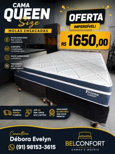 Cama queeen em promoção