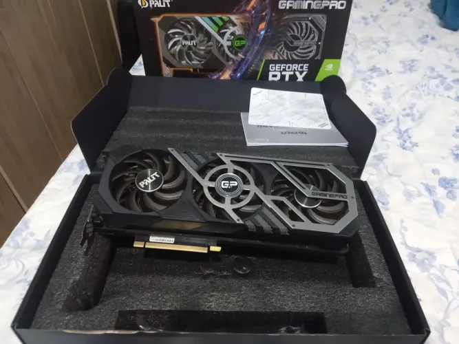 Rtx 3070 palit caixa e nota