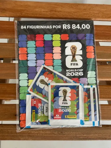 Kit Figurinhas Copa do Mundo 2026 Panini - Lacrado (12 Envelopes / 84 Cromos)