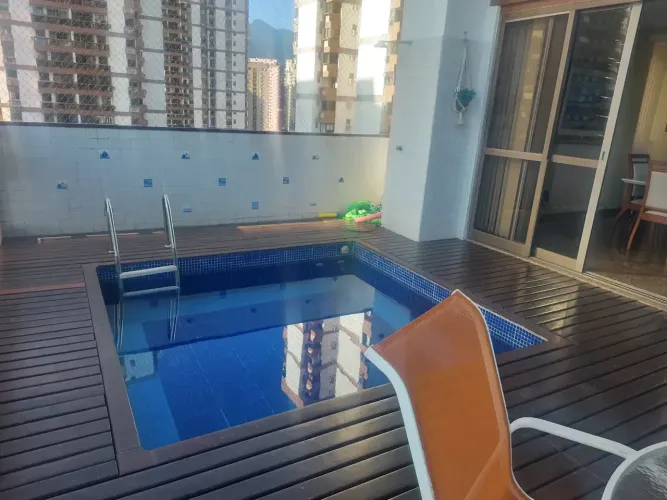 Apartamento duplex 4 quartos com terraço e piscina, vista mar, Barramares, Barra da Tijuca