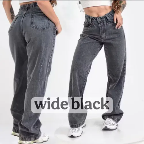 CALÇA PRETA WIDE LEG