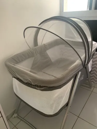  Berço Moisés Portátil Maxi Baby com Mosquiteiro 