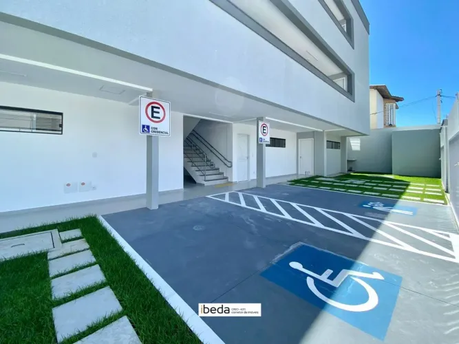 Flat em Ponta Negra Kitnet Residencial IL Azevedo. Suíte, cozinha, 1 vaga jardim