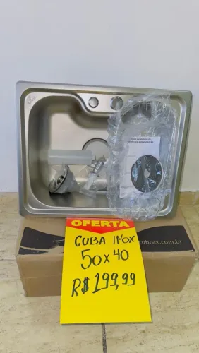 Cuba de inox 50x40