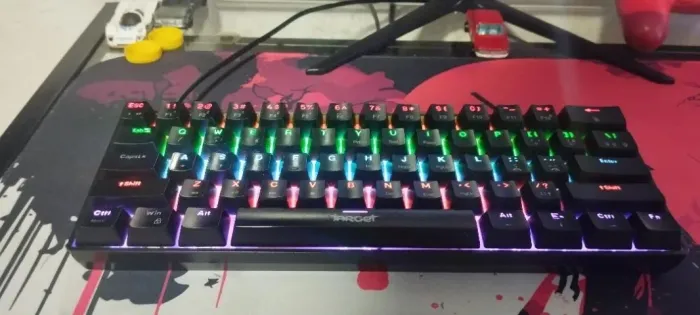Teclado Mecânico Target Sherman Mini RGB Switch Azul