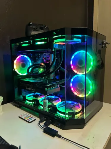 SETUP GAMER COMPLETO RTX 3070 Ti + 5600X + 32GB + 2 MONITORES