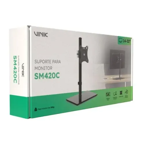 Suporte para Monitor base de Vidro - Vinik 14" a 32"
