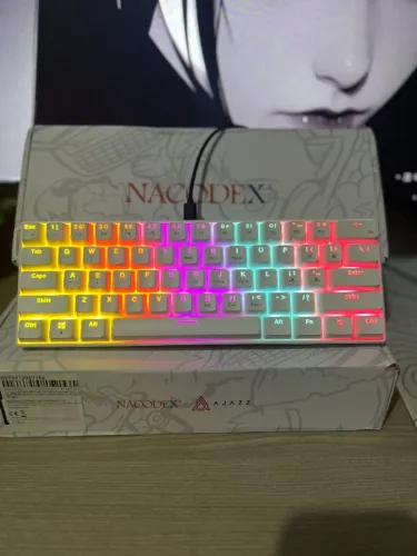 Teclado Mecânico AJAZZ NK61 - Gamer Compacto 60%