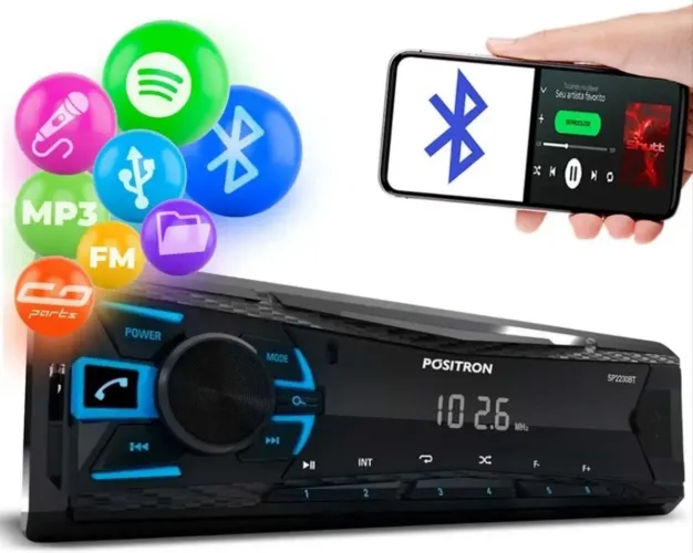 Auto rádio bluetooth