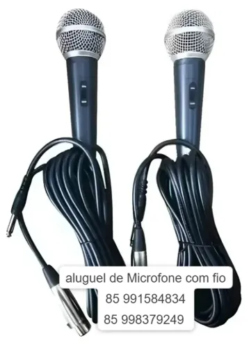 aluguel de Microfone com fio 