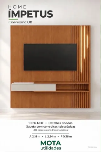 Painel suspenso 1,82 com led