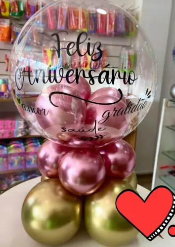Arranjo de balão personalizado 