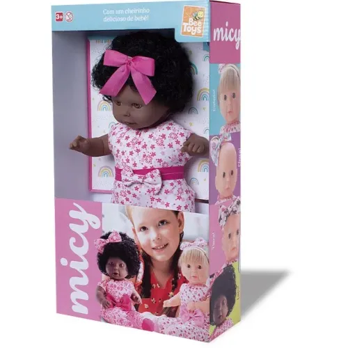 Boneca Micy Negra Sortido - Bee Toys