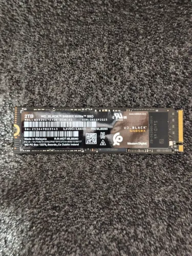SSD 2TB WD Black SN850X NVMe M.2 7300 MB/s - Novo