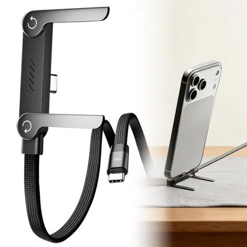 Cabo USB-C de carregamento com suporte