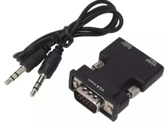 COD-CP358 1080p Hdmi Fêmea A Vga Macho Com Cabo De Saída De Áudio Automação Robotica