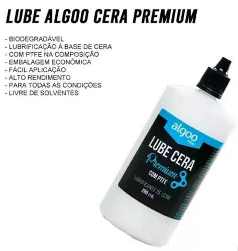 Óleo Lubrificante para Corrente, Algoo Cera Lube Premium 200ml