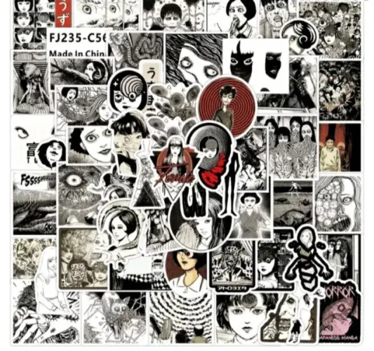 KIT 7 ADESIVOS JUNJI ITO POR 10 REAIS 