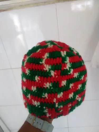 Touca de crochê do Fluminense 