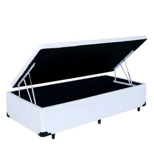 Cama Box Baú Solteiro Suede 88x188x41