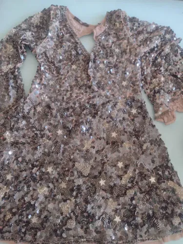 Vestido de festa bordado curto