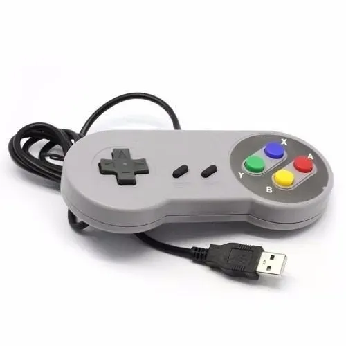 Controle Super Nintendo Snes Joystick Joga Game Linux Windows Usb PC