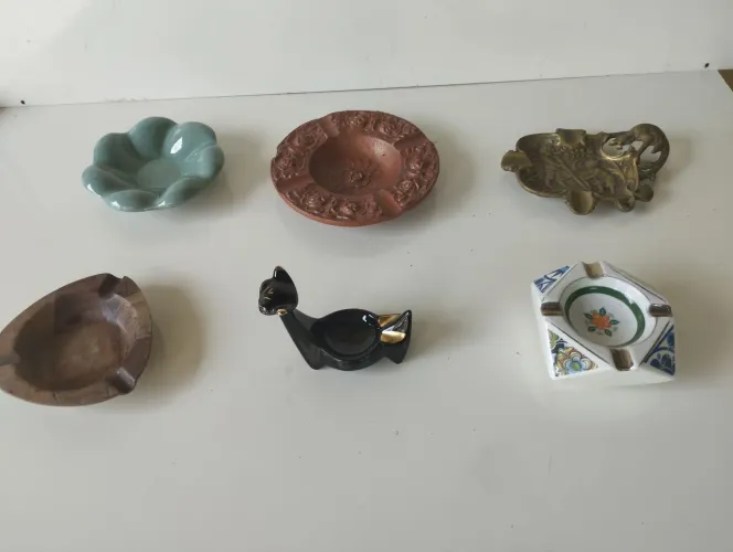 Lote de 6 Cinzeiros Vintage