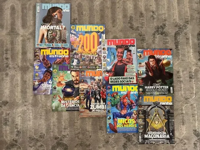 45 Revistas Mundo Estranho (2009-2018) - Raras e em Excelente Estado!
