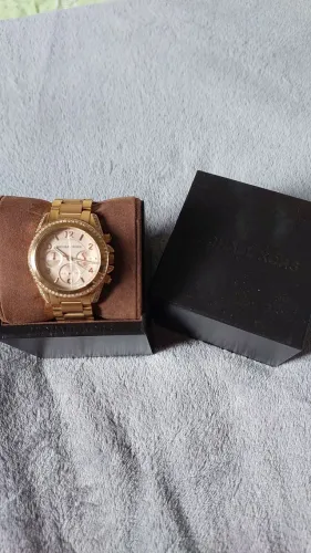 Relógio feminino Michael Kors Rose com strass